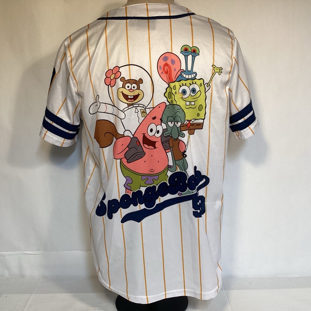 SpongeBob SquarePants Baseball Jersey Men’s size Large